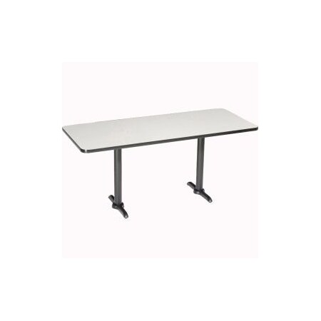 National Public Seating Interion Counter Height Breakroom Table, 72"L x 36"W x 36"H, Gray 695847GY
